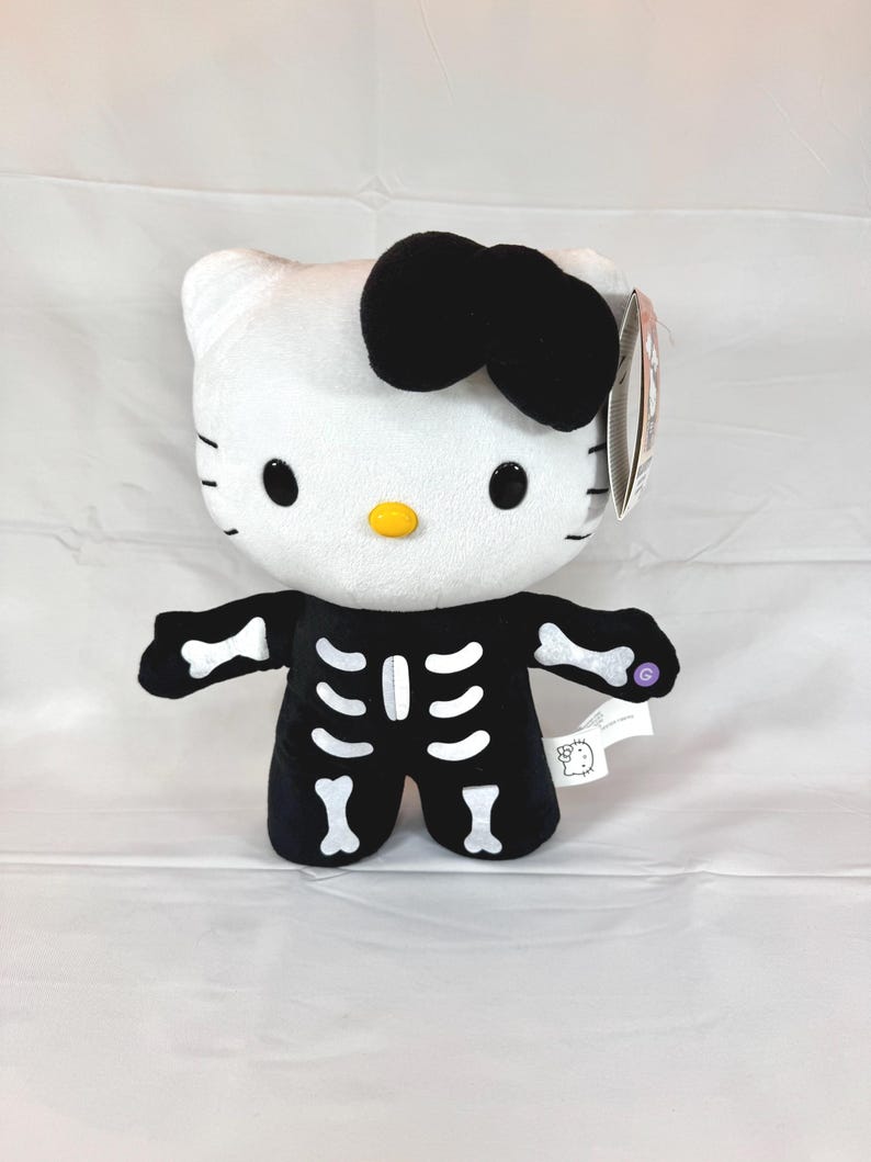 Hello Kitty Halloween Skeleton Animated Musical Side Stepper 13” Sound ...