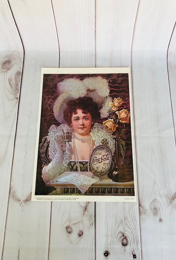 Vintage Rare Coke Coca-cola 1975 Poster - Etsy Denmark