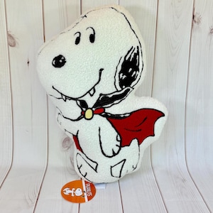 Erdnüsse Snoopy Halloween Vampir Elfenbein Sherpa Gesticktes Dekokissen