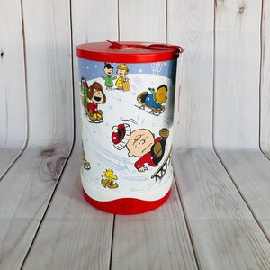 Peanuts Gang Christmas Snoopy Rotating Lamp Sound Light Motion