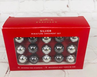 Markenzeichen Miniatur Halloween Weihnachten Silber Stahl Grau Ornamente