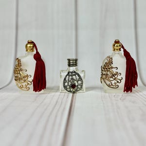 Vintage Mini Perfume Bottles Set of 3