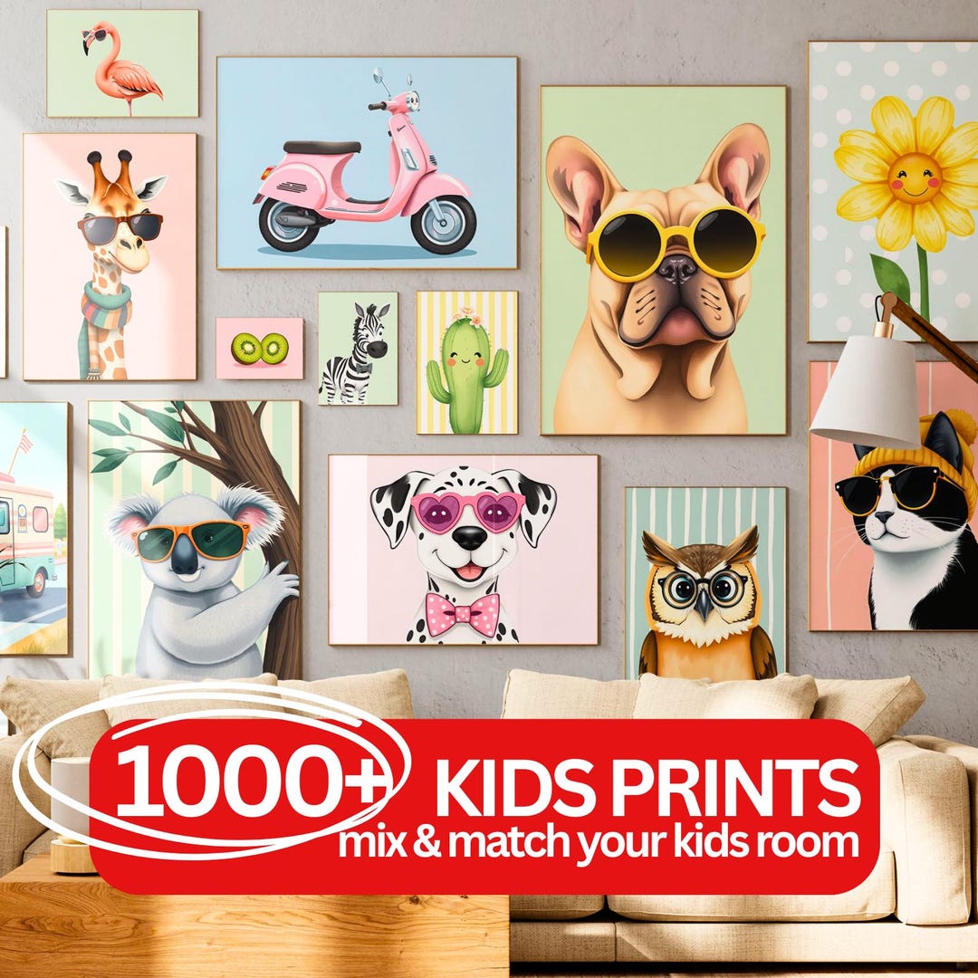 Kids Room Prints Nursery Wall Art Playroom Decor Printable Download ...