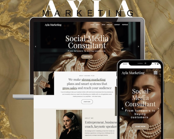 WordPress Theme - Elementor Website Template - Business Website Coaches, Marketing Agency - Sales Page - Ecommerce - Portfolio
