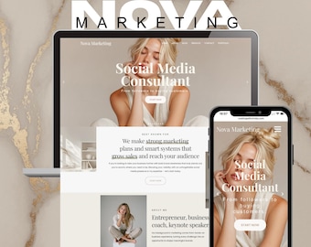 WordPress Theme - Elementor Website Template - Business Website Coaches, Marketing Agency - Sales Page - Ecommerce - Portfolio