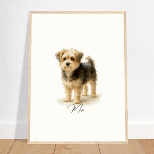 Mini Custom Watercolor Dog Portrait, Pet Portraits from Photos, Dog Portrait from Photos, Dog Painting, Custom Tiny Paintings, Miniature