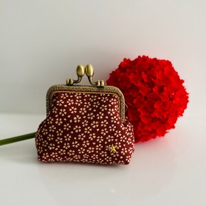 Henriette purse Small Flowers, metal clasp image 9