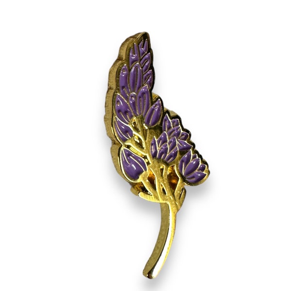 Pin's en émail Fleur violette Lupin