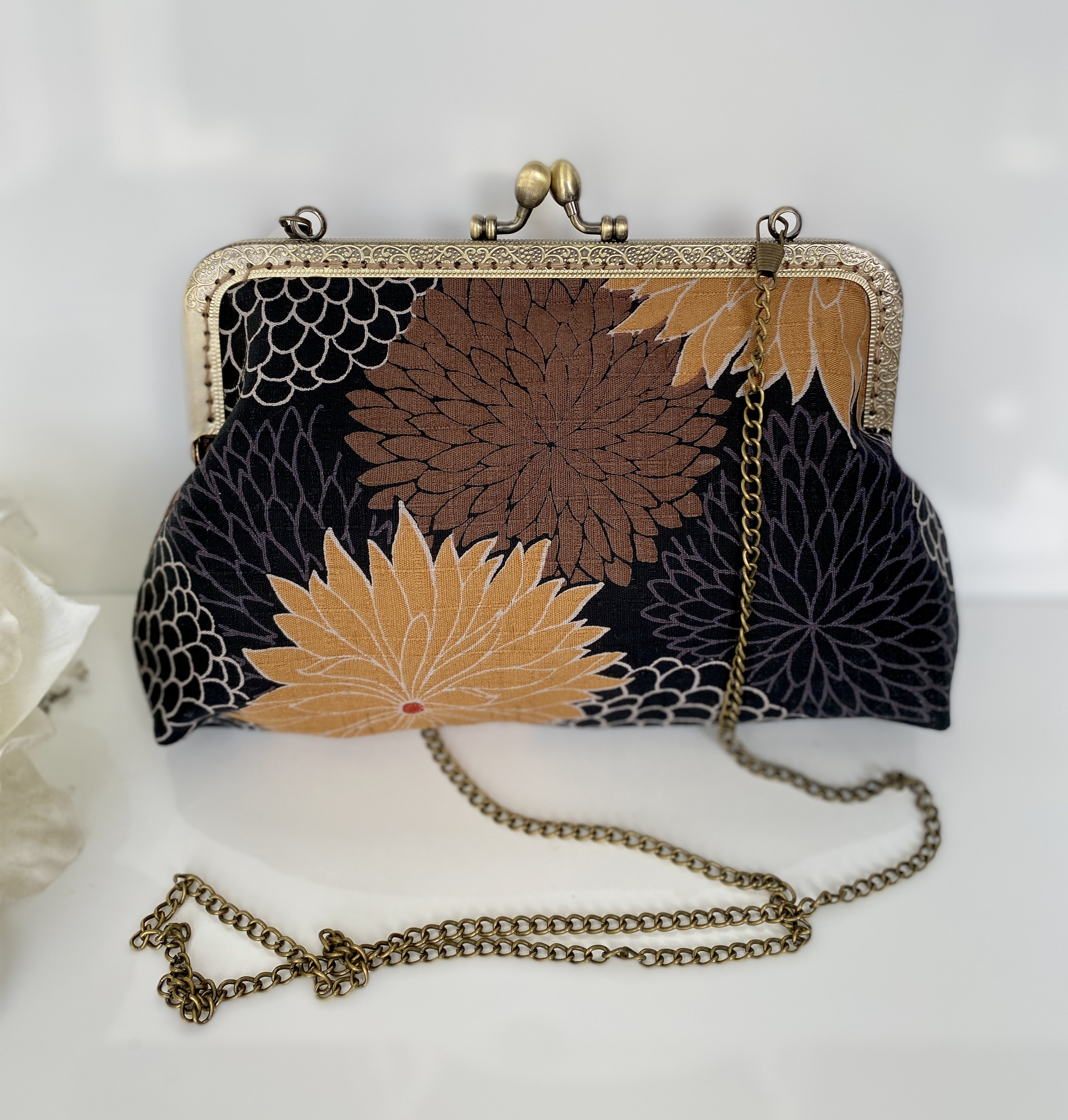 Click Clack Per Borsellini Fermoirs Métalliques Vintage Pour