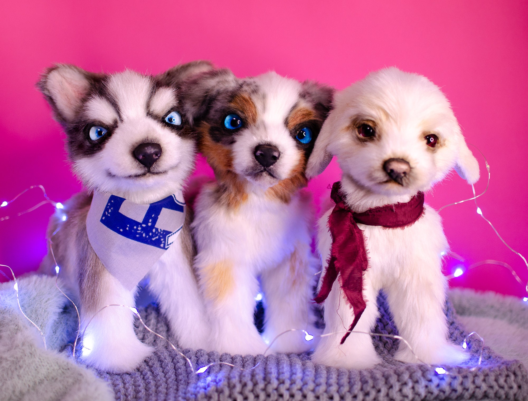 Husky toy. Husky Puppy Pet Doll Toy Animal. In Stock For Etsy