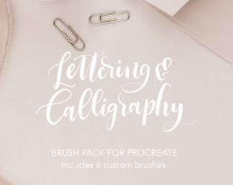 Procreate Lettering and Calligraphy Brush Pack for iPad Pro