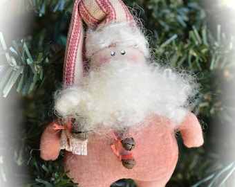 Primitive Folk Art Santa Ornie ePattern, Digital Download