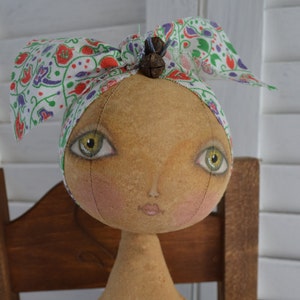 Primitive Folk Art Doll ePattern, Digital Download
