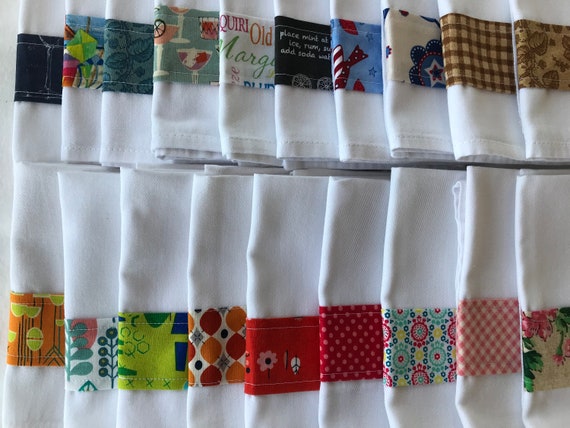 Reusable Cloth Napkins, Cotton Poly Blend Napkins, Table Linens, Table Decor Economical Reusable Cloth Napkins, Various Prints, Eclectic Mix
