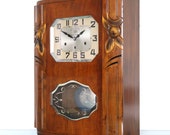 JURA Wall Clock AVE MARIA Westminster Rare Chime Antique Clock 10 Bars Art Deco France. Offered With a One Years Guarantee
