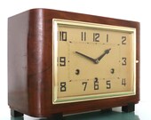 JUNGHANS Mantel Antique Clock WESTMINSTER Chime Bauhaus RESTORED and Serviced German Clock Offered With a One Years Guarantee