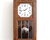 Art Deco Wall Clock Top Clock BELLS Of JURA Westminster Chime ANTIQUE Art Deco France Restored. Offered With a One Years Guarantee