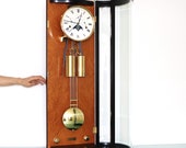 KIENINGER Wall Clock LIMITED Edition Moonphase Design CALENDAR Westminster Chime Clock Curved Glass . Offered With an One Years Guarantee