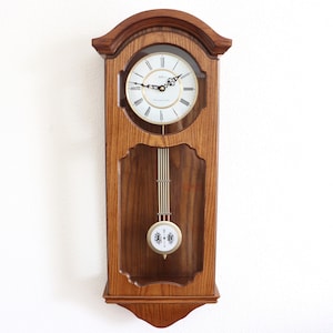 ADLER Vintage Wall Clock Very Rare! WESTMINSTER Chime Pendulum ELECTRIC Clock! Germany.  Offered With a One Years Guarantee!!!