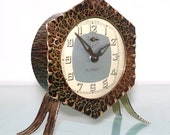 BLANGY Alarm Mantel Clock BAUHAUS Antique Hammered and Heated Brass Case 1920s LARGE Bell France Serviced and Restored One Years Guarantee
