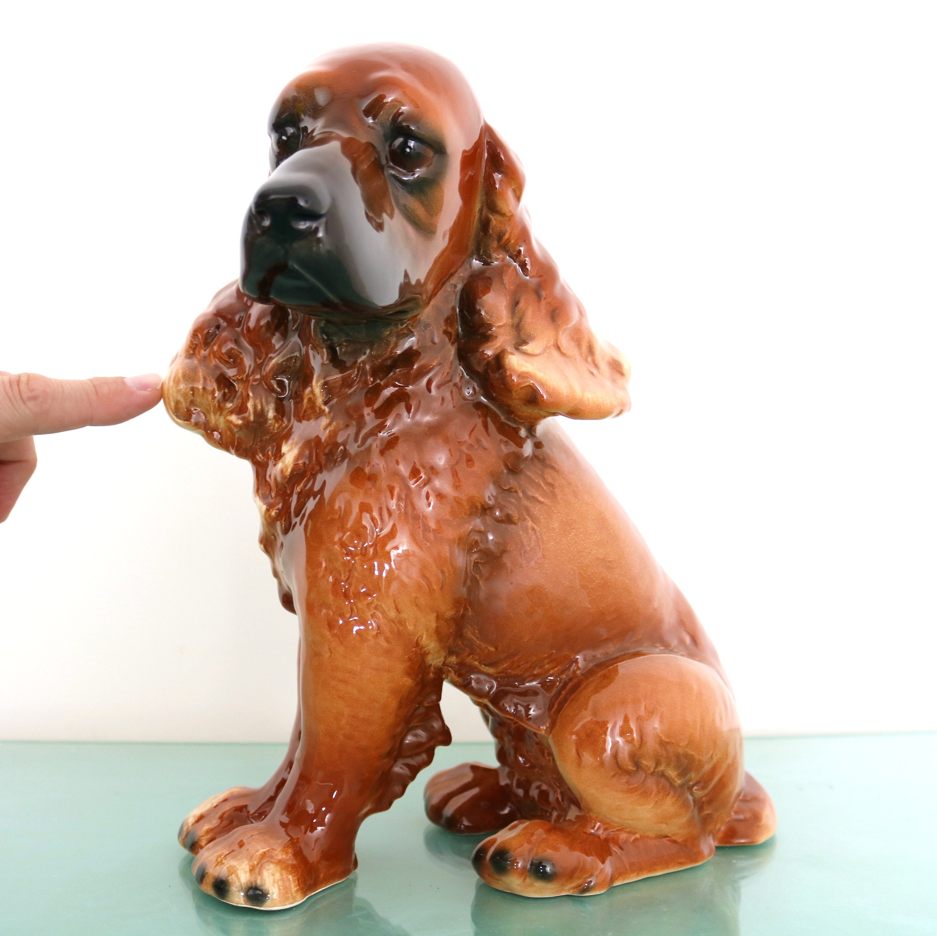 Collectibles Vintage Goebel Figurine 2 Sleeping Spaniel Dogs CH572