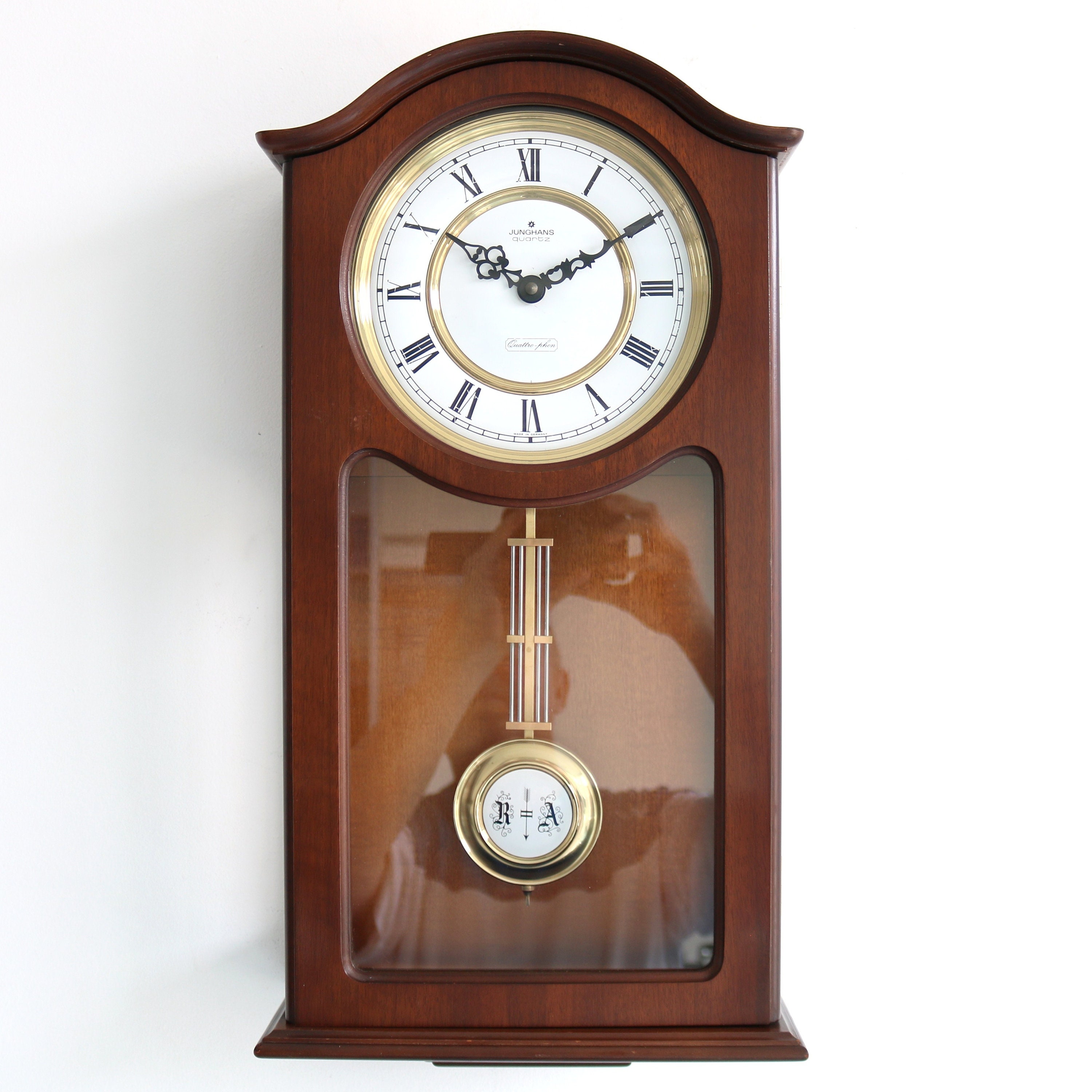 JUNGHANS German Wall Clock VERY Rare!! QUATTRO Phon Vintage 4