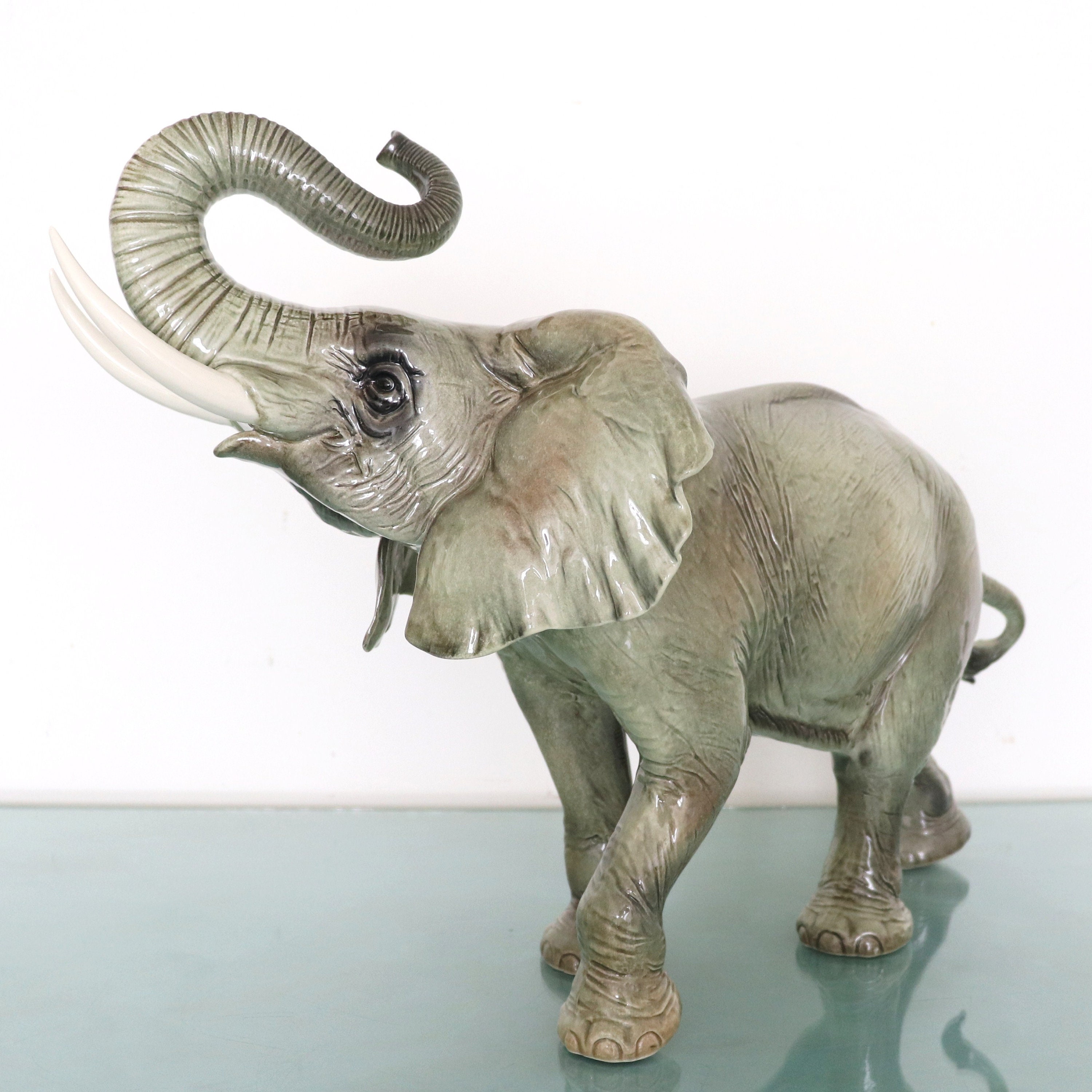 GOEBEL ELEPHANT 20.3 Inch Vintage Porcelain HUGE Figurine Undamaged Very  Rare Large Germany Animal Xxxl Collectors Item German Mid Century - Etsy