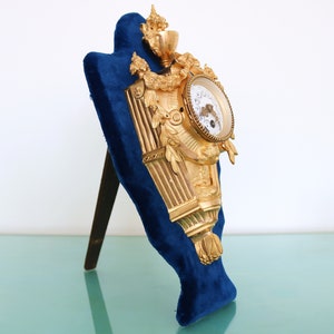 FRANZÖSISCHE Tischuhr Oder Wanduhr CARTEL Konsole Antik AUTHENTIC Vergoldet! Bronze-Gold! Angeboten mit einem Jahr Garantie!