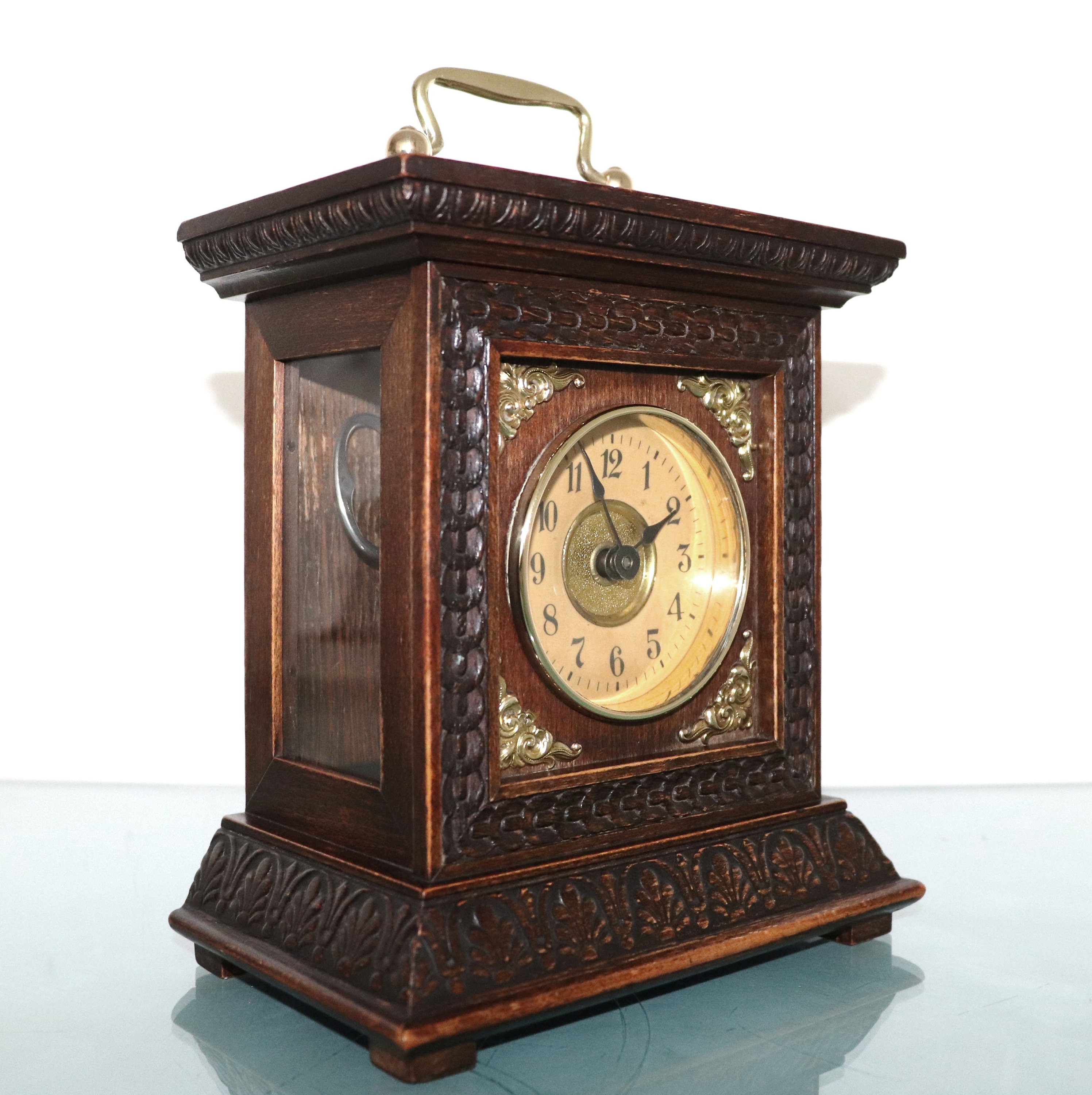 JUNGHANS Alarm Mantel Clock Antique 1910s LARGE BELL Germany Etsy UK