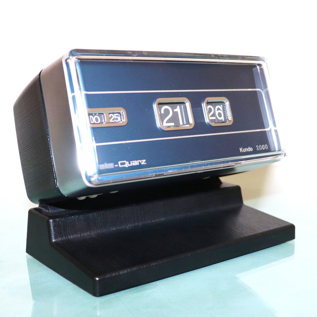 KIENINGER KUNDO 2000 ROLLING Flipclock Flip Top Mantel Clock Vintage