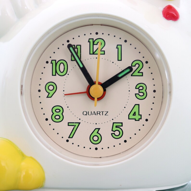 RHYTHM Rooster Vintage Mantel Alarm Clock TALKING Animated Etsy