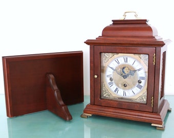 CHRISTIAAN HUYGENS Mantel Clock + Console! Vintage WESTMINSTER! Chime Moonphase Feature! Offered With a One Years Guarantee!!!