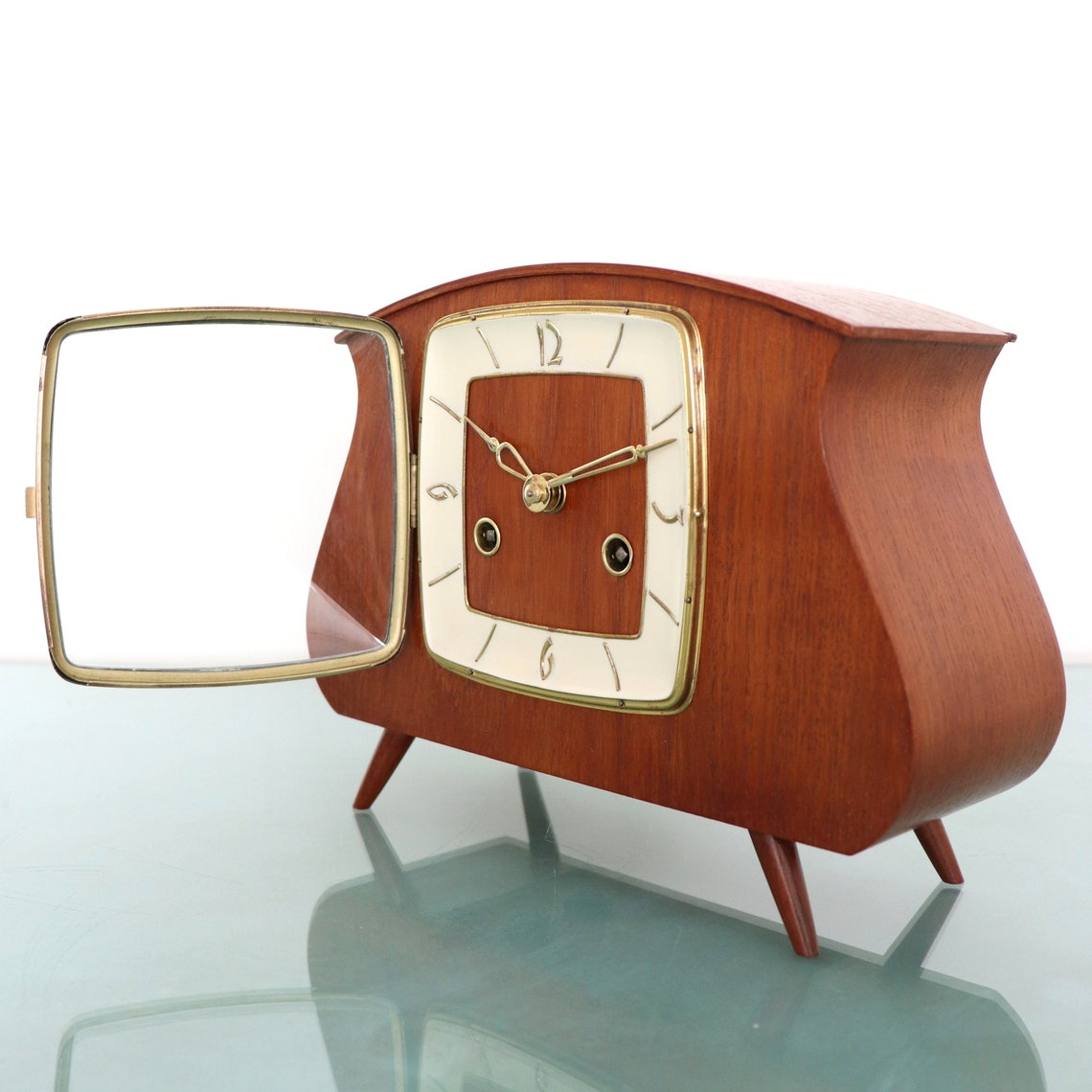 JUBA SCHATZ Mantel Clock Vintage RARE Model 3 Bar Chime Etsy