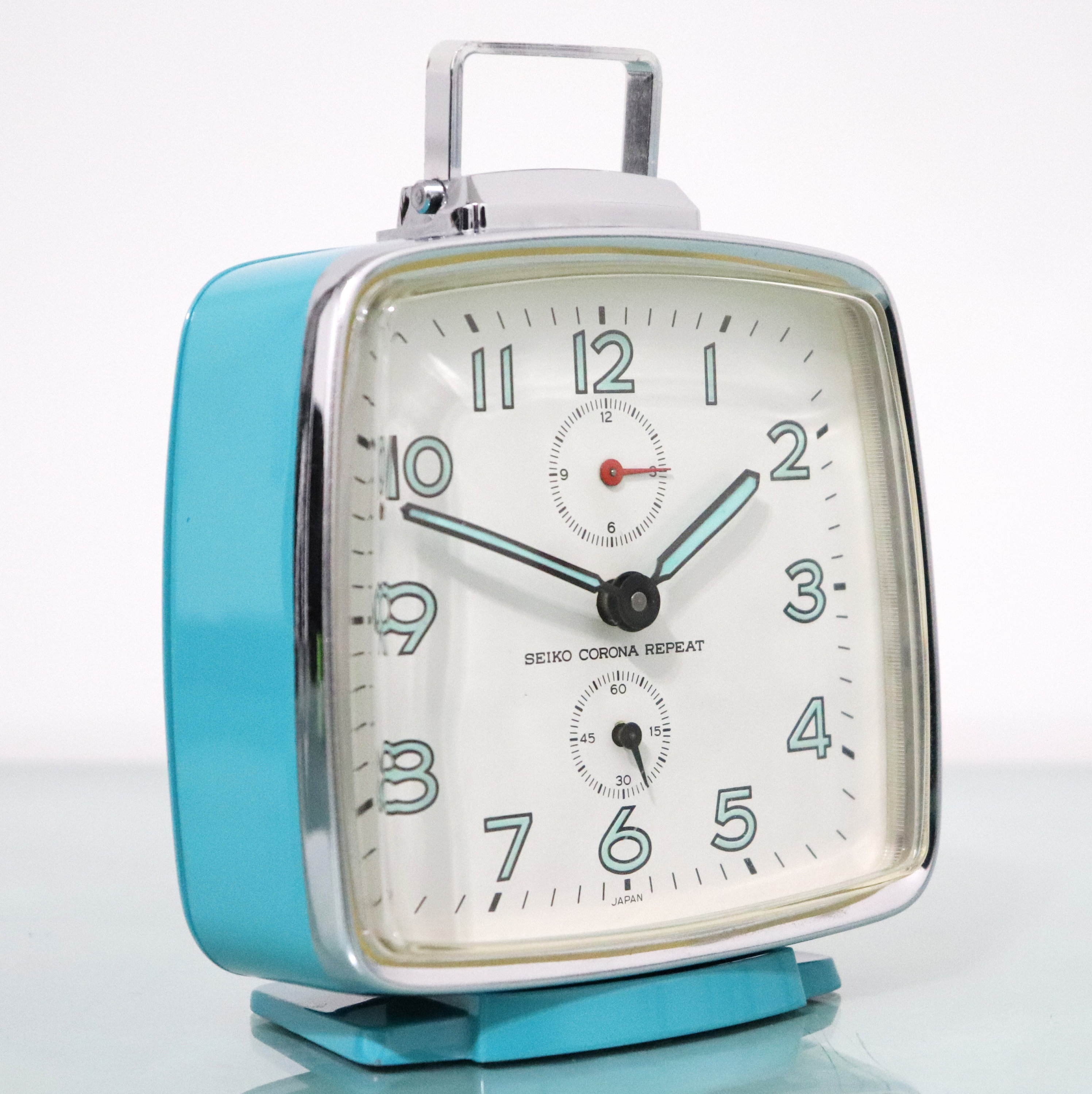 SEIKO CORONA REPEAT Alarm Vintage Top Clock Super SEIKO CORONA REPEAT Alarm Vintage Top Clock Super