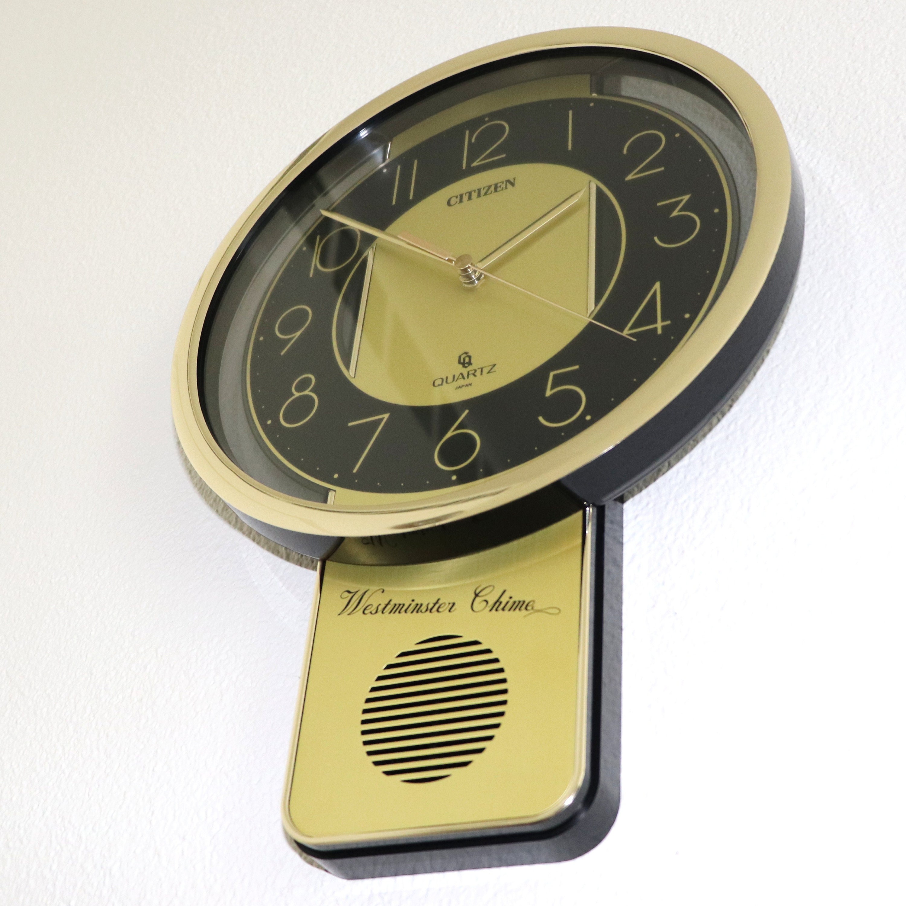 CITIZEN Wall Clock Q43100 016 SLIMLINE Volume Control Etsy