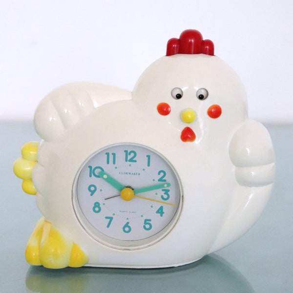 Vintage Rooster Alarm Clock Etsy
