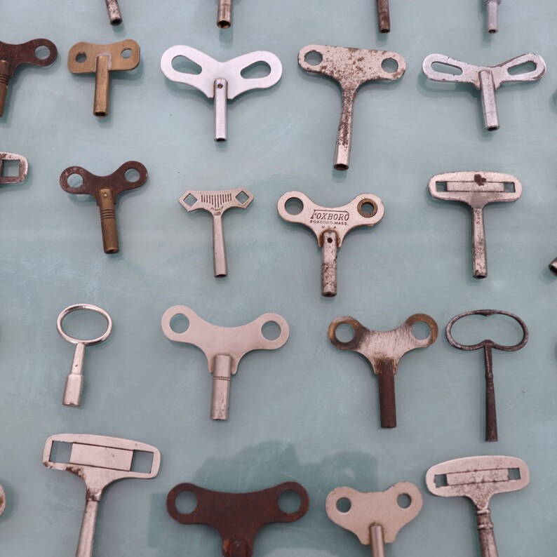 Clock Keys Vintage Antique ALL Sizes 30 Pieces Parts Tools Etsy
