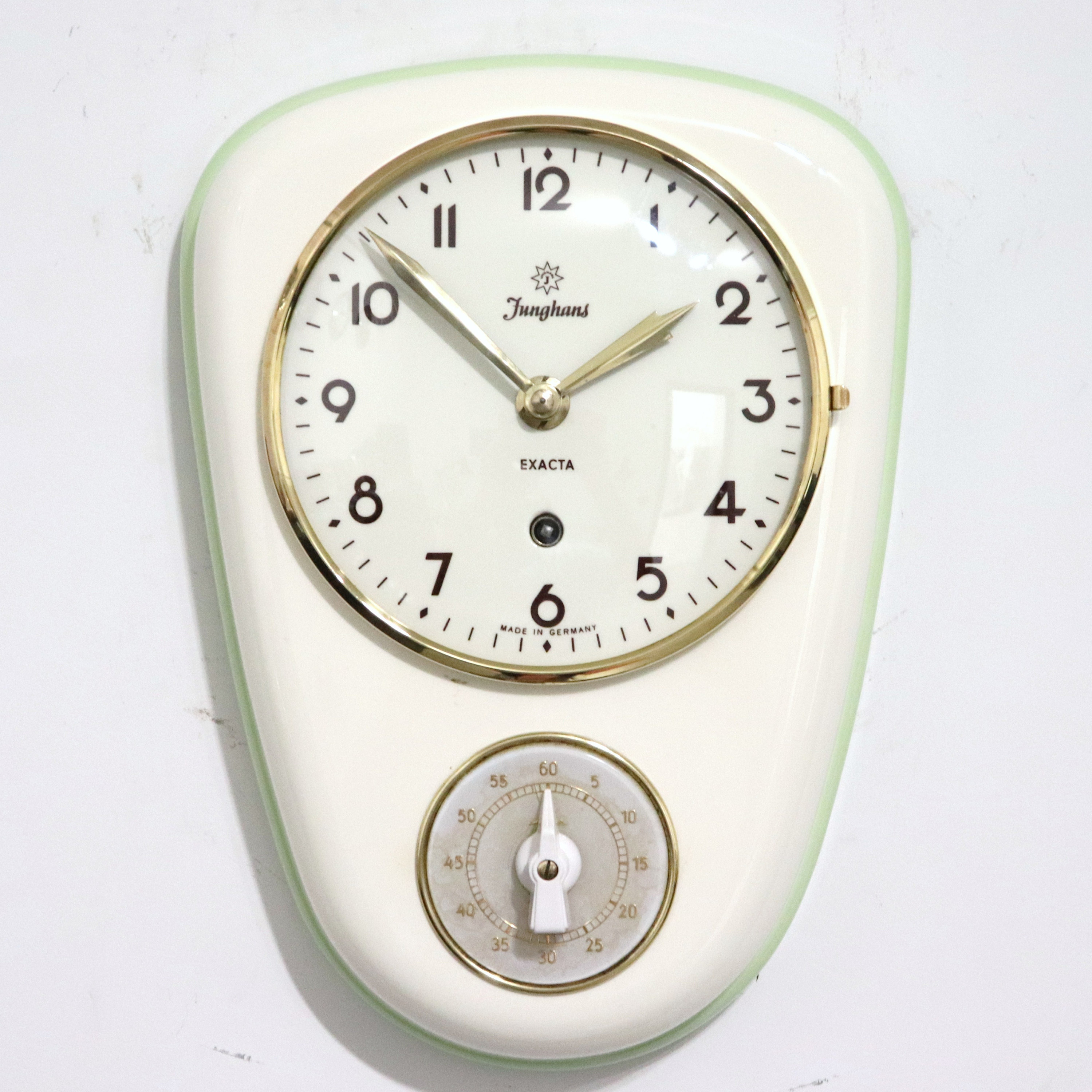 Nao Wall Clock, Silver & Black, QXA761SLH - Seiko Clocks