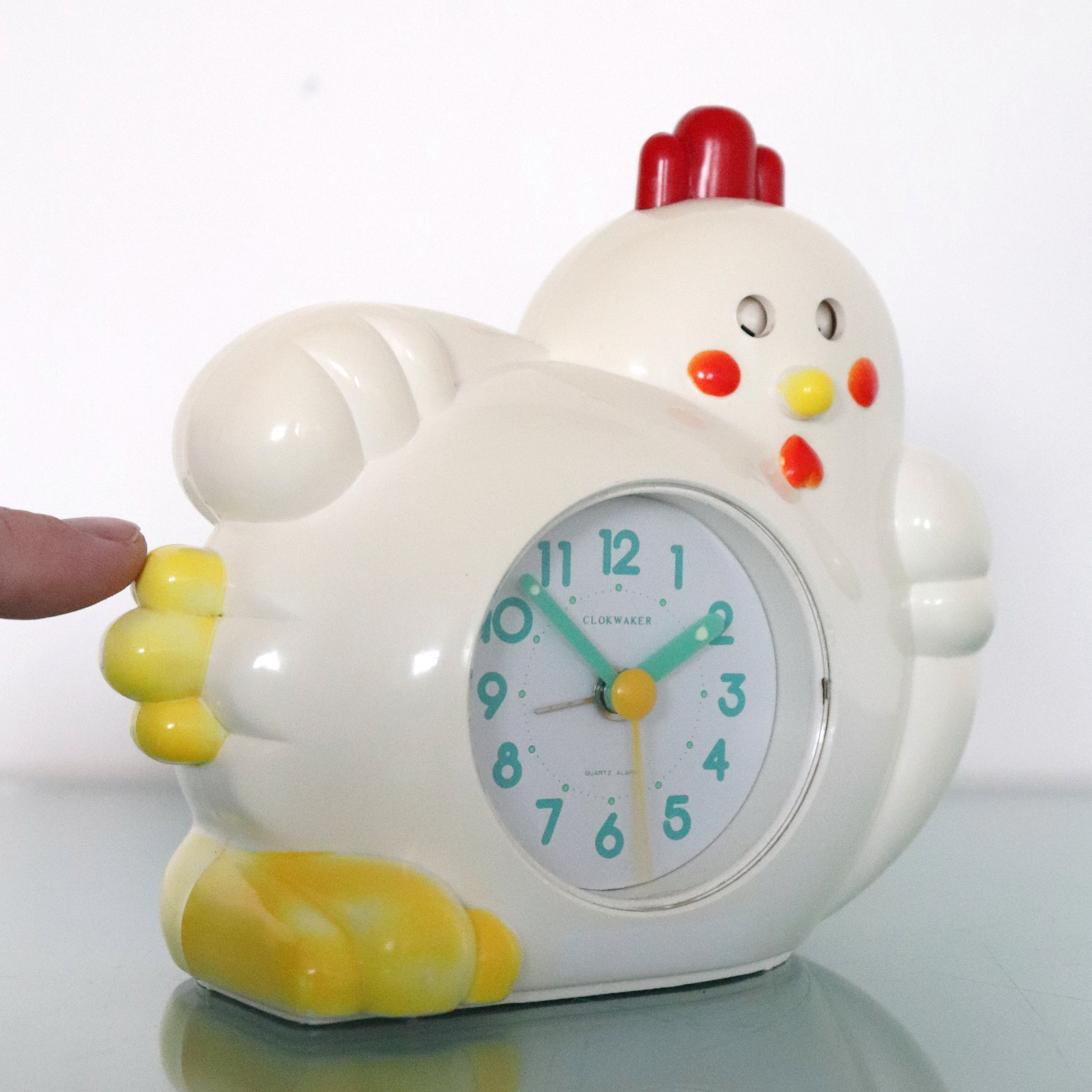 RHYTHM Rooster Vintage Mantel Alarm Clock TALKING Animated Etsy UK