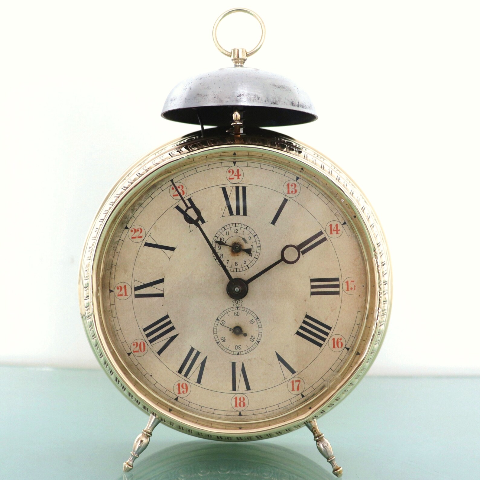 JUNGHANS Alarm Mantel Clock Antique Rare 1910s XXXL Large Etsy