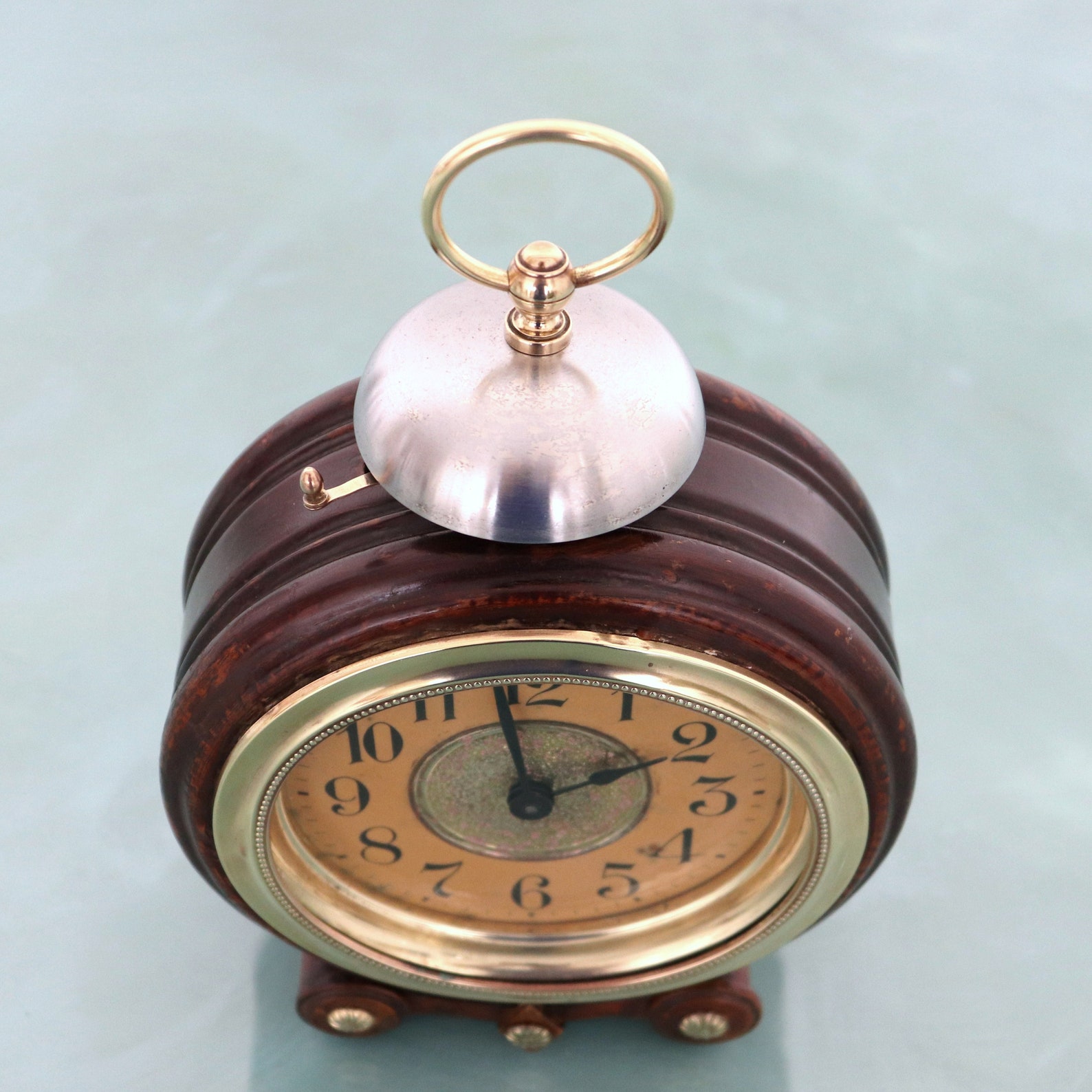 JUNGHANS Alarm Mantel Clock Antique XXL Wood 1920s BELL German Etsy