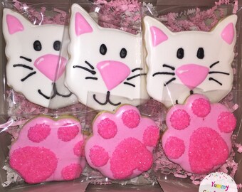 cat cookies etsy