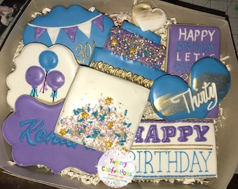 30th birthday cookie etsy