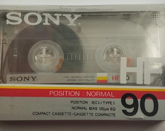 NEW Sealed SONY HF 90 Audio Cassette Tape Type I Normal Bias 90min Made in Japan