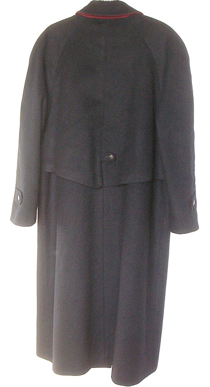 Manteau d hiver en laine bleue Aquila Alpaca Loden taille UK 14