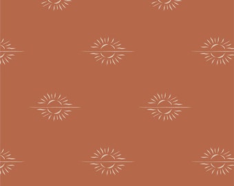 rust colored crib sheet