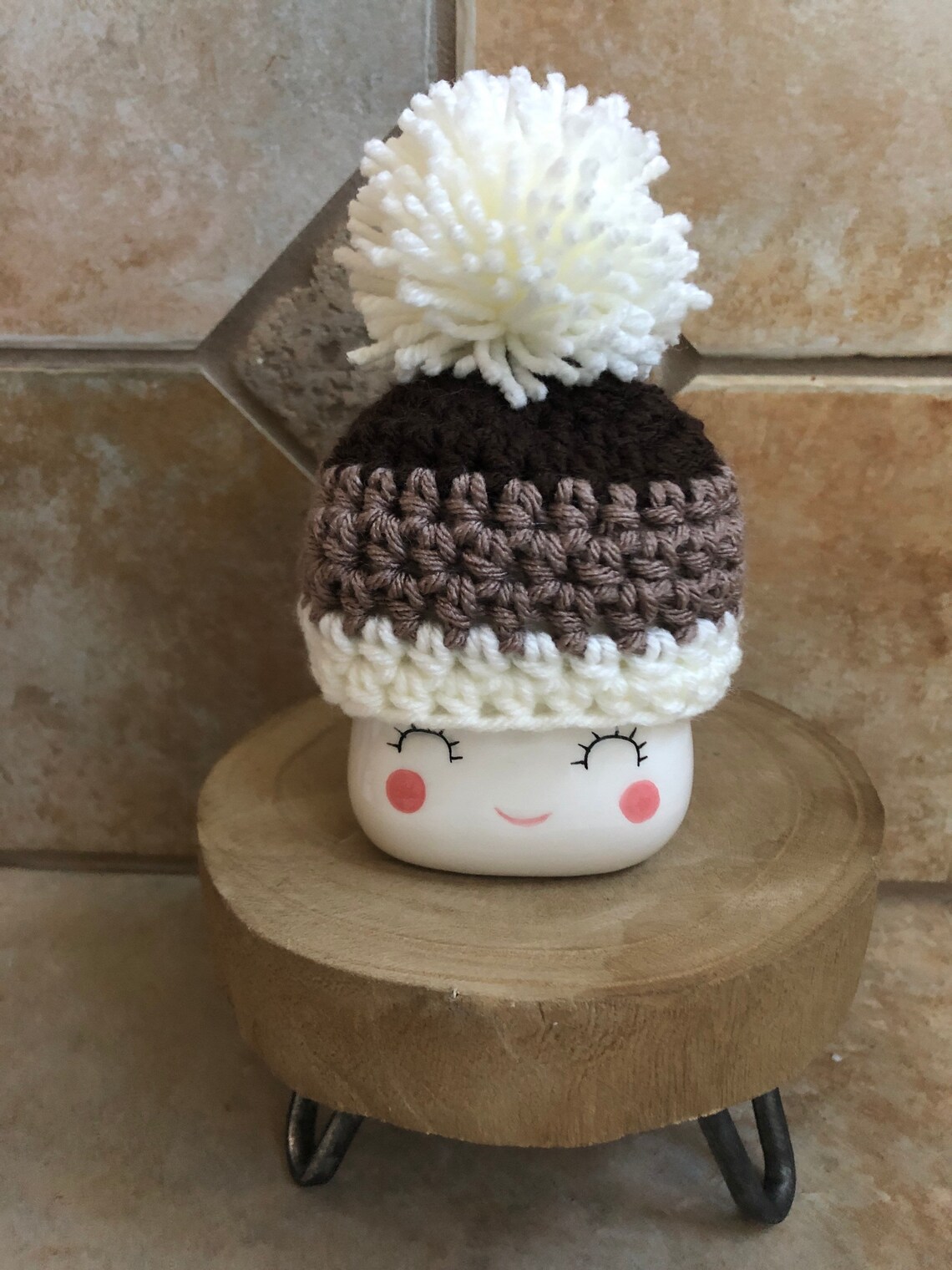 Smores Themed Marshmallow Mug Hat Rae Dunn Summer Smores Etsy