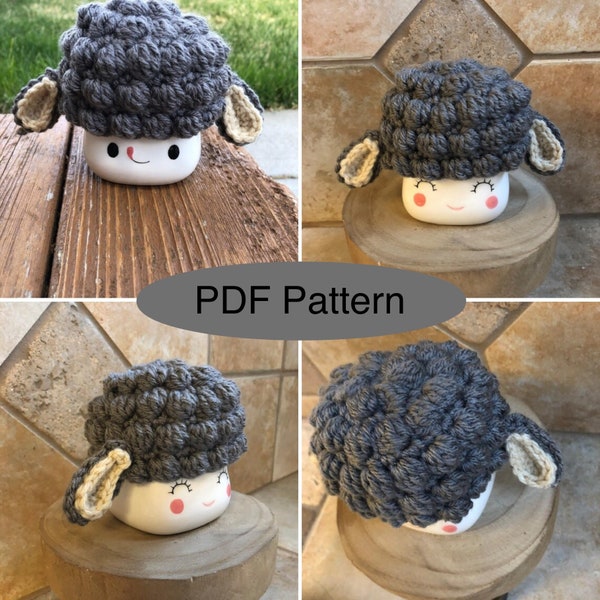Crochet Lamb Hat Etsy