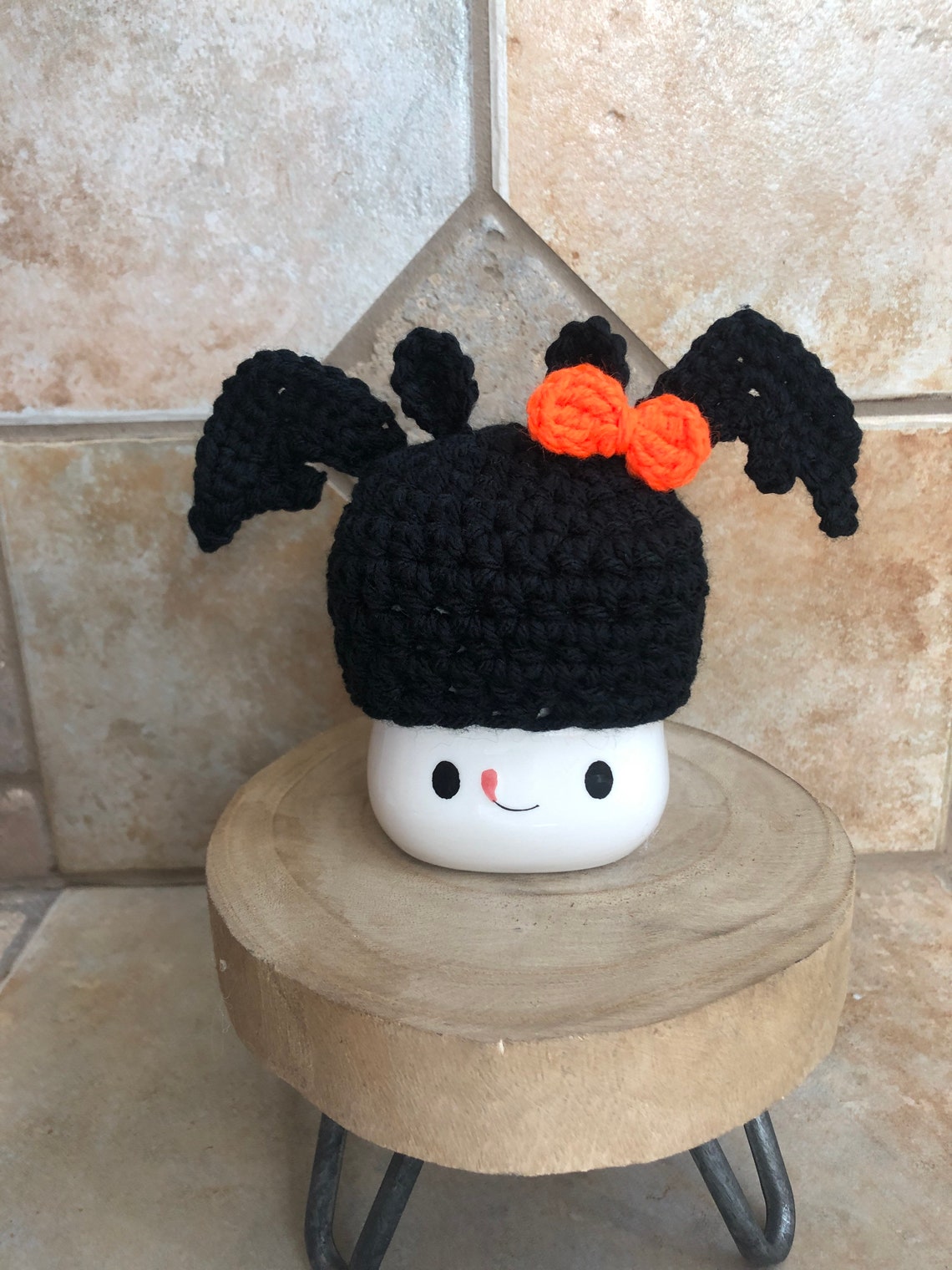 Halloween Bat Marshmallow Mug Hat Rae Dunn Inspired Etsy