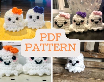 PATTERN Amigurumi Mini Ghost PATTERN PDF | Pattern for Amigurumi Ghost Handmade Crochet Plush | Digital Download Pattern Ghost